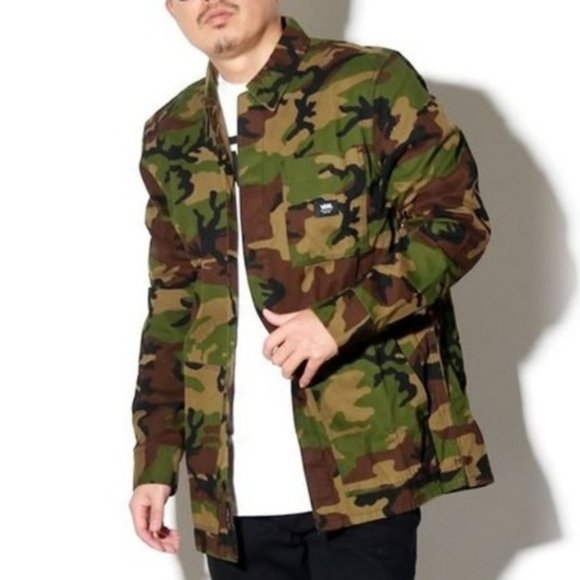 NWT Vans Fullerton Mens Camouflage Military Jacket - Picture 3 of 7
